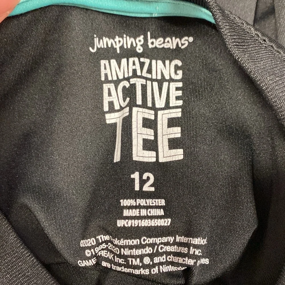 5/$20 Jumping beams amazing active Pokémon short sleeve tee size 12